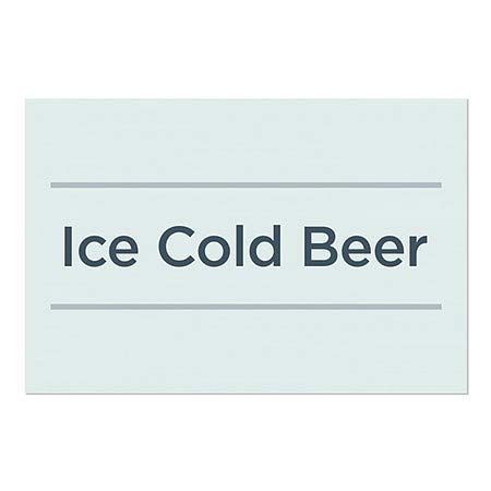 CGSignLab | בירה קרה -קרח -טלפה בסיסית נצמד חלון | 30 x20